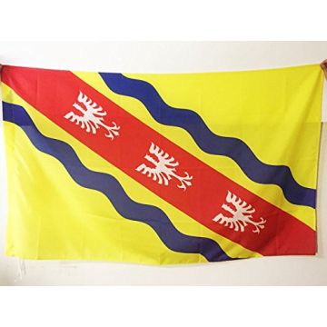 DRAPEAU MEURTHE-ET-MOSELLE 150x90cm - DRAPEAU DÍ?PARTEMENT MOSELLAN 90 x 150 cm Fourreau pour hampe