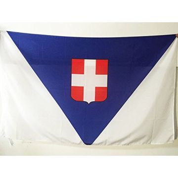 DRAPEAU DÍ?PARTEMENT DE LA SAVOIE 150x90cm - DRAPEAU DÍ?PARTEMENT SAVOYARD 90 x 150 cm Fourreau pour hampe