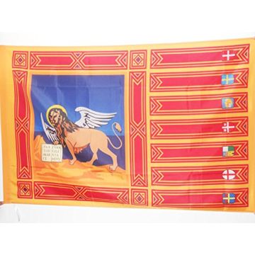 DRAPEAU VÍ?NÍ?TIE 150x90cm - DRAPEAU VÍ?NITIEN - VENETO - ITALIE 90 x 150 cm Fourreau pour hampe