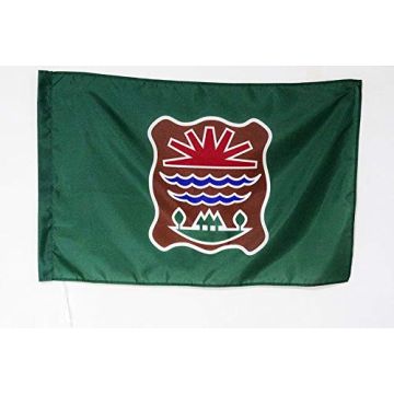Drapeau Abénaquis de l\'est du Québec 150x90cm - Drapeau amérindien 90 x 150 cm Fourreau pour hampe
