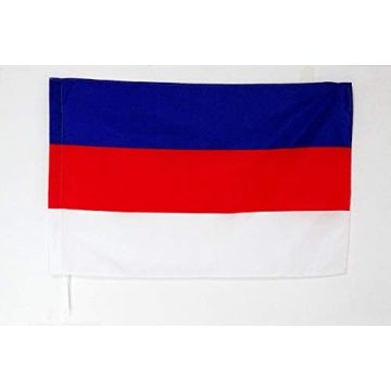 Drapeau Sorabes de Lusace 150x90cm - Drapeau Sorabe 90 x 150 cm Fourreau pour hampe