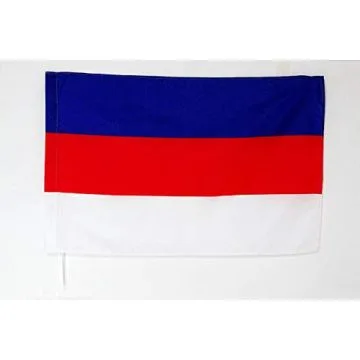 Drapeau Sorabes de Lusace 150x90cm - Drapeau Sorabe 90 x 150 cm Fourreau pour hampe