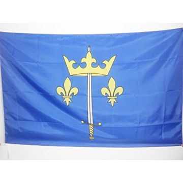 DRAPEAU JEANNE D\'ARC 150x90cm - DRAPEAU ARMOIRIES JEANNE D\'ARC 90 x 150 cm Fourreau pour hampe