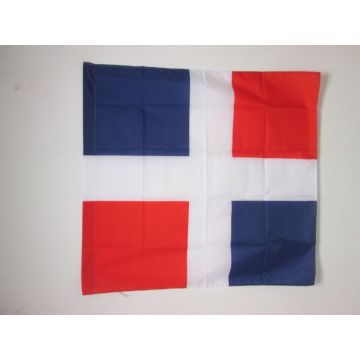 DRAPEAU ACADIE HISTORIQUE 1604-1713 90x90cm - DRAPEAU DE LA NOUVELLE-FRANCE 90 x 90 cm Fourreau pour hampe