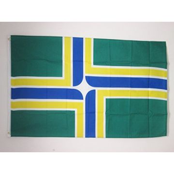 DRAPEAU PORTLAND CITY 150x90cm - DRAPEAU OREGON - USA 90 x 150 cm - DRAPEAUX