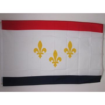 DRAPEAU NOUVELLE-ORLÉANS 150x90cm - DRAPEAU NEW ORLEANS - LOUISIANE 90 x 150 cm - DRAPEAUX