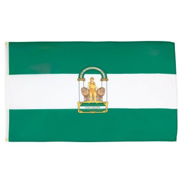 DRAPEAU ANDALOUSIE 150x90cm - DRAPEAU ANDALOUS - ANDALUCIA - ESPAGNE 90 x 150 cm - DRAPEAUX