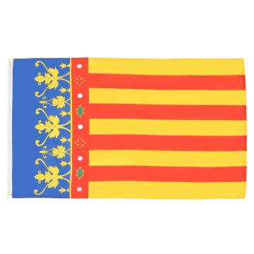 DRAPEAU COMMUNAUTÉ VALENCIENNE 150x90cm - DRAPEAU DE VALENCE - ESPAGNE 90 x 150 cm - DRAPEAUX