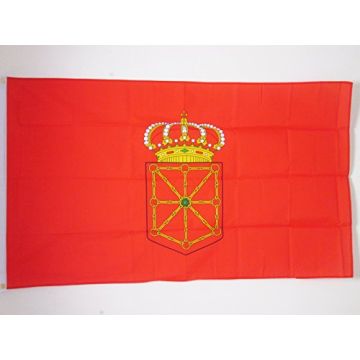 DRAPEAU NAVARRE 150x90cm - DRAPEAU DE NAVARRA - ESPAGNE 90 x 150 cm - DRAPEAUX