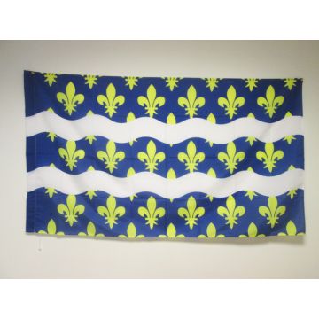DRAPEAU SEINE-ET-MARNE 150x90cm - DRAPEAU DÍ?PARTEMENT FRANÍ?AIS - Í?LE-DE-FRANCE 90 x 150 cm Fourreau pour hampe