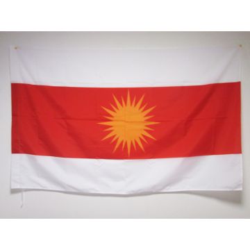 DRAPEAU YESIDI NOUVEAU 90x60cm - DRAPEAU YÉZIDISME 60 x 90 cm Fourreau pour hampe