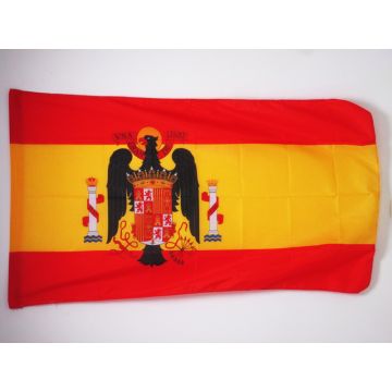 DRAPEAU ESPAGNE FRANQUISTE 1945-1977 150x90cm - DRAPEAU ESPAGNOL DE FRANCO 90 x 150 cm Fourreau pour hampe