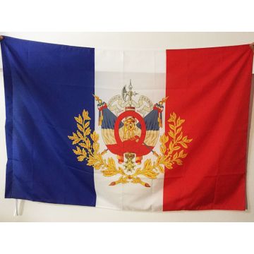 DRAPEAU FRANCE ARMOIRIES 3Í?ME RÍ?PUBLIQUE 150x90cm - DRAPEAU FRANÍ?AIS EMBLÍ?ME 1898 90 x 150 cm Fourreau pour hampe