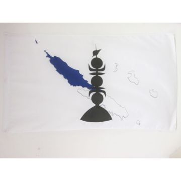 DRAPEAU NOUVELLE-CALÍ?DONIE PROVINCE NORD 150x90cm - DRAPEAU NÍ?O-CALÍ?DONIEN 90 x 150 cm Fourreau pour hampe