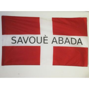 DRAPEAU SAVOIE INDÍ?PENDANTISTE 150x90cm - DRAPEAU SAVOYARD LIBRE 90 x 150 cm Fourreau pour hampe