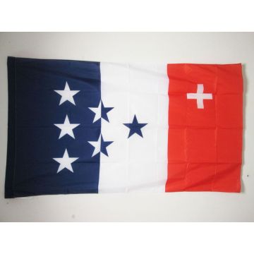 DRAPEAU ROMANDIE MOUVEMENT ROMAND 150x90cm - DRAPEAU ROMANCHE INDÍ?PENDENTISTE 90 x 150 cm Fourreau pour hampe