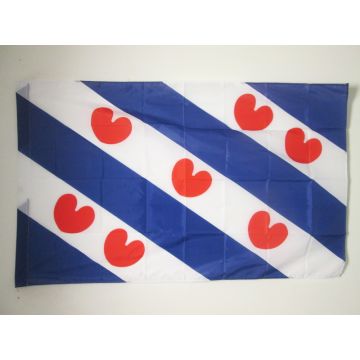 DRAPEAU PROVINCE DE FRISE 150x90cm - DRAPEAU FRIESLAND AUX PAYS-BAS 90 x 150 cm Fourreau pour hampe