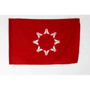 Drapeau Sioux Oglala du Dakota du Sud 150x90cm - Drapeau amérindien 90 x 150 cm Fourreau pour hampe