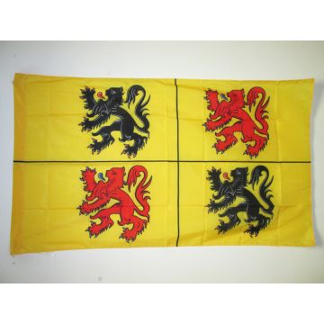 DRAPEAU PROVINCE DU HAINAUT 150x90cm - DRAPEAU DE WALLONIE 90 x 150 cm Fourreau pour hampe