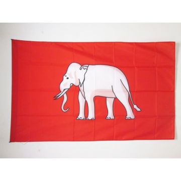 DRAPEAU ROYAUME DU SIAM 1350-1939 150x90cm - DRAPEAU DE LA THAÏLANDE 90 x 150 cm Fourreau pour hampe