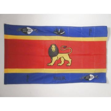 DRAPEAU ETENDARD ROYAL DU SWAZILAND 150x90cm - DRAPEAU ROYAUME NGWANE 90 x 150 cm Fourreau pour hampe