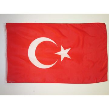 DRAPEAU TURQUIE 150x90cm - DRAPEAU TURC 90 x 150 cm Spécial Supporter