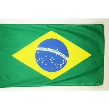 DRAPEAU BRÉSIL 90x60cm - DRAPEAU BRÉSILIEN 60 x 90 cm Fourreau pour hampe