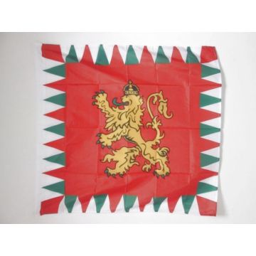 DRAPEAU ETENDARD ROYAL DE BULGARIE 1908-1940 90x90cm - DRAPEAU TSAR BULGARE 90 x 90 cm Fourreau pour hampe
