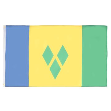 DRAPEAU SAINT VINCENT 150x90cm - DRAPEAU SAINT-VINCENTAIS 90 x 150 cm - DRAPEAUX