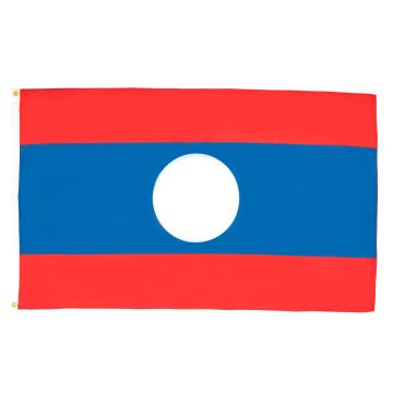 DRAPEAU LAOS 150x90cm - DRAPEAU LAOSIEN 90 x 150 cm - DRAPEAUX