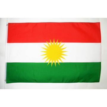 DRAPEAU KURDISTAN 150x90cm - DRAPEAU KURD 90 x 150 cm - DRAPEAUX