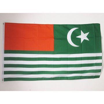 DRAPEAU AZAD CACHEMIRE  150x90cm - DRAPEAU CACHEMIRE LIBRE 90 x 150 cm - DRAPEAUX