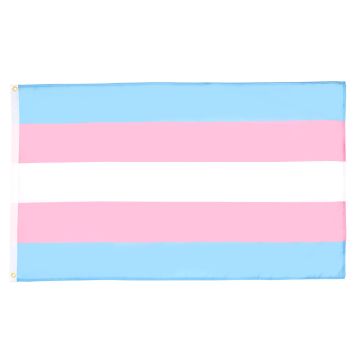 DRAPEAU ARC-EN-CIEL TRANSGENRE 150x90cm - DRAPEAU TRANGENDER - RAINBOW 90 x 150 cm - DRAPEAUX