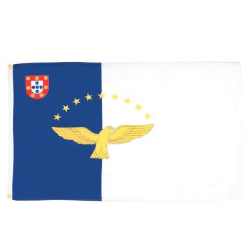 DRAPEAU AÇORES 150x90cm - DRAPEAU PORTUGAIS - PORTUGAL 90 x 150 cm - DRAPEAUX