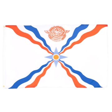 DRAPEAU ASSYRIE 150x90cm - DRAPEAU ASSYRIEN 90 x 150 cm - DRAPEAUX