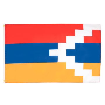 DRAPEAU HAUT-KARABAGH 150x90cm - DRAPEAU ARTSAKH - HAUT-KARABAKH - ARMÍ?NIE 90 x 150 cm - DRAPEAUX