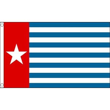 DRAPEAU ORGANISATION POUR UNE PAPOUASIE LIBRE 150x90cm - DRAPEAU DE L\'OPM 90 x 150 cm - DRAPEAUX