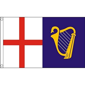 DRAPEAU ROYAUME-UNI JACK ET COMMAND FLAG 1649-1658 150x90cm - DRAPEAU ANCIEN BRITANNIQUE 90 x 150 cm - DRAPEAUX