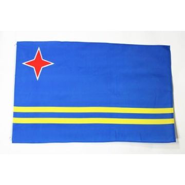 DRAPEAU ARUBA 150x90cm - DRAPEAU ARUBAIS 90 x 150 cm - DRAPEAUX