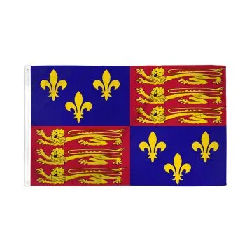 DRAPEAU REINE ÉLISABETH I D\'ANGLETERRE 150x90cm - DRAPEAU ANGLAISE ROYALE 90 x 150 cm - DRAPEAUX