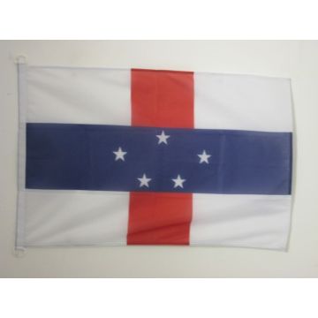 DRAPEAU ANTILLES NÍ?ERLANDAISES 90x60cm - DRAPEAU HOLLANDAIS 60 x 90 cm Spécial Extérieur - DRAPEAUX