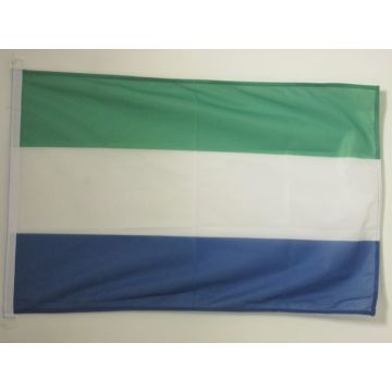 DRAPEAU SIERRA LEONE 90x60cm - DRAPEAU SIERRA-LÍ?ONAIS 60 x 90 cm Spécial Extérieur - DRAPEAUX
