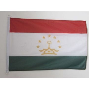 DRAPEAU TADJIKISTAN 90x60cm - DRAPEAU TADJIK 60 x 90 cm Spécial Extérieur - DRAPEAUX