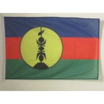 DRAPEAU NOUVELLE CALÍ?DONIE 90x60cm - DRAPEAU NÍ?O-CALÍ?DONIEN - FRANCE 60 x 90 cm Spécial Extérieur - DRAPEAUX