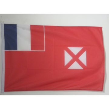 PAVILLON NAUTIQUE WALLIS ET FUTUNA 45x30cm - DRAPEAU DE BATEAU WALLISIEN FUTUNIEN - FRANCE 30 x 45 cm