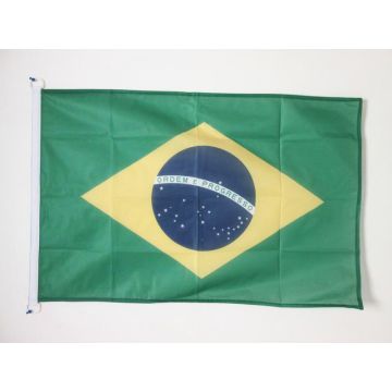 DRAPEAU BRÍ?SIL 150x90cm - DRAPEAU BRÍ?SILIEN 90 x 150 cm Spécial Extérieur - DRAPEAUX