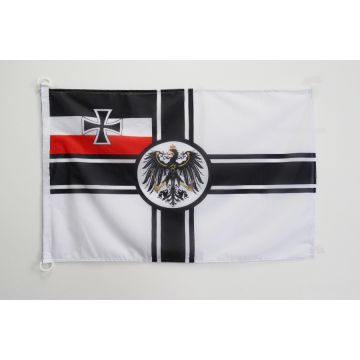 Pavillon nautique Allemagne WWI 45x30cm - Drapeau de bateau allemand de guerre 30 x 45 cm