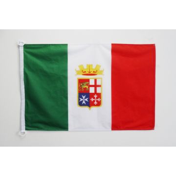 Drapeau naval militaire de l\'Italie 90x60cm - Drapeau italien 60 x 90 cm Spécial Extérieur - Drapeaux