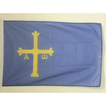 DRAPEAU ASTURIES 90x60cm - DRAPEAU DE ASTURIAS - ESPAGNE 60 x 90 cm Spécial Extérieur - DRAPEAUX