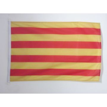 DRAPEAU CATALOGNE 90x60cm - DRAPEAU CATALAN 60 x 90 cm Spécial Extérieur - DRAPEAUX